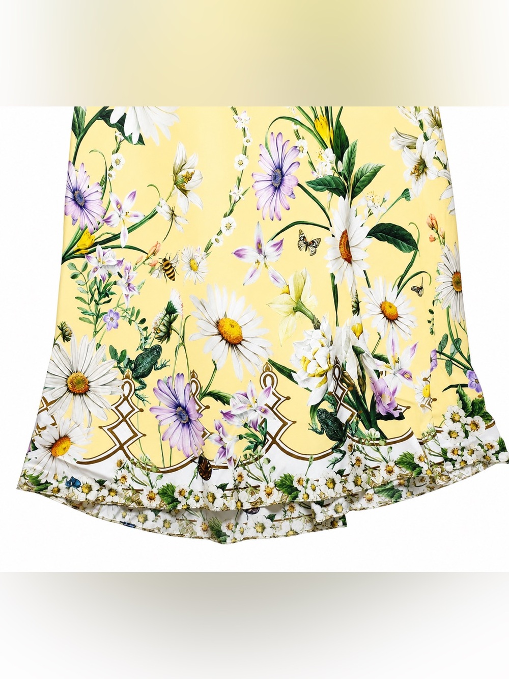 CAMILLA SILK FLORAL DAISY CHAINS DETAIL SLIP STRAPPY MAXI DRESS - Picture 13 of 14